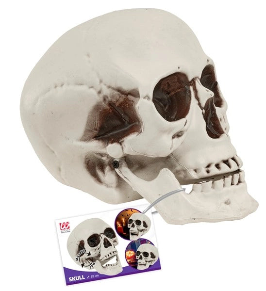 Halloween-skalle med rörlig käke