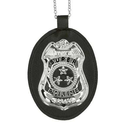 Halsband med märke ”Super police”