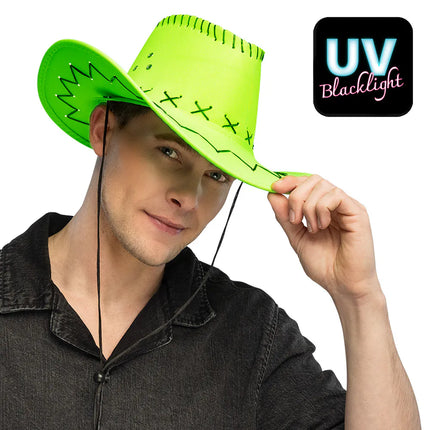 Cowboyhatt Savanne, neongrön, UV