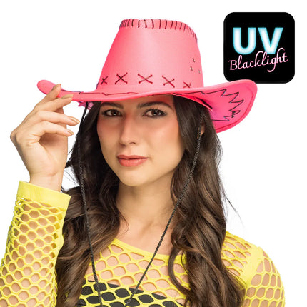 Cowboyhatt Savanne neonrosa UV