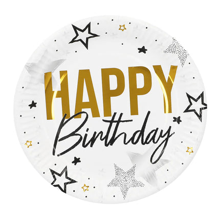 Bordsuppsättning ”Happy birthday” (6 tallrikar, 6 muggar, 12 servetter)