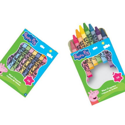 4 PEPPA PIG CRAYON BOXES