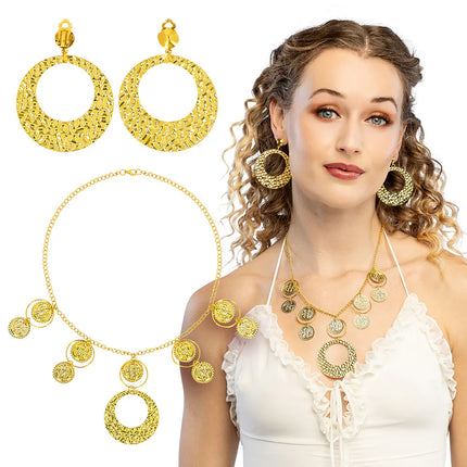 Smyckeset Oriental (halsband och örhängen)