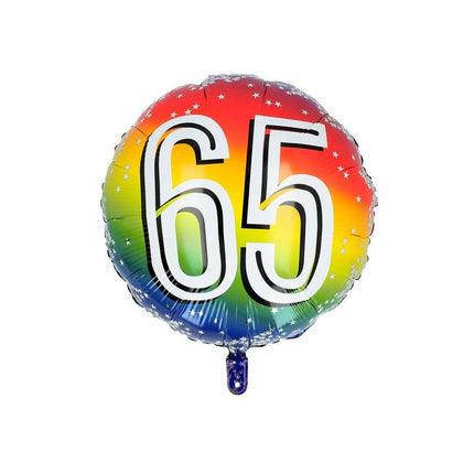 65 Jaar Helium Ballon 45cm van Boland koop je bij Partywinkel