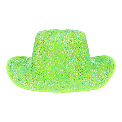 Cowboyhatt Aurora, neongrön, UV