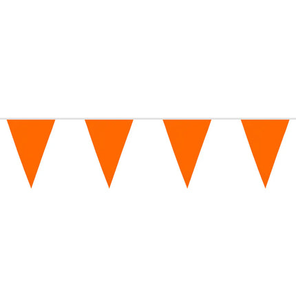 Flaggkedja i polyester, orange (26 x 18 cm) (6 m)