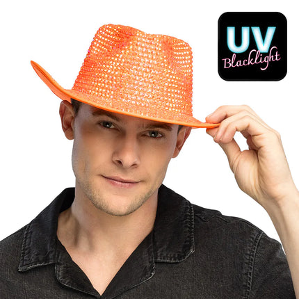 Cowboyhatt Aurora neonorange UV