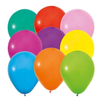 Färgade ballonger, blandning, 30 cm, 10 st