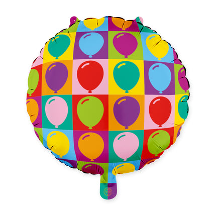 Färgade heliumballonger, 45 cm
