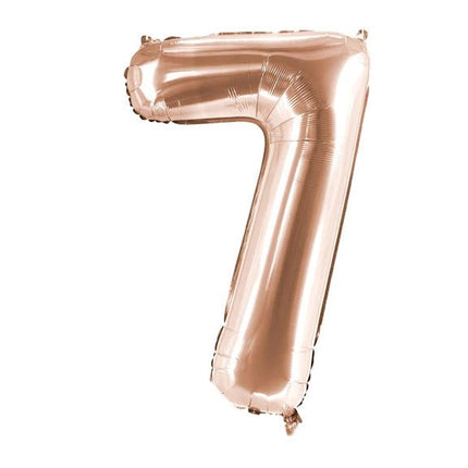 7 Jaar Cijfer Ballon Rose Goud Leeg 1m van VDV Benefit koop je bij Partywinkel