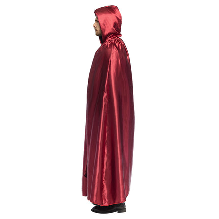 Halloween Cape Svart Röd Creature Of The Night