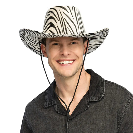 Cowboyhatt, vild zebra