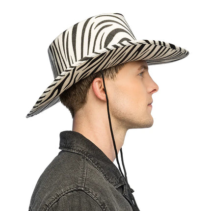 Cowboyhatt, vild zebra