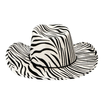 Cowboyhatt, vild zebra