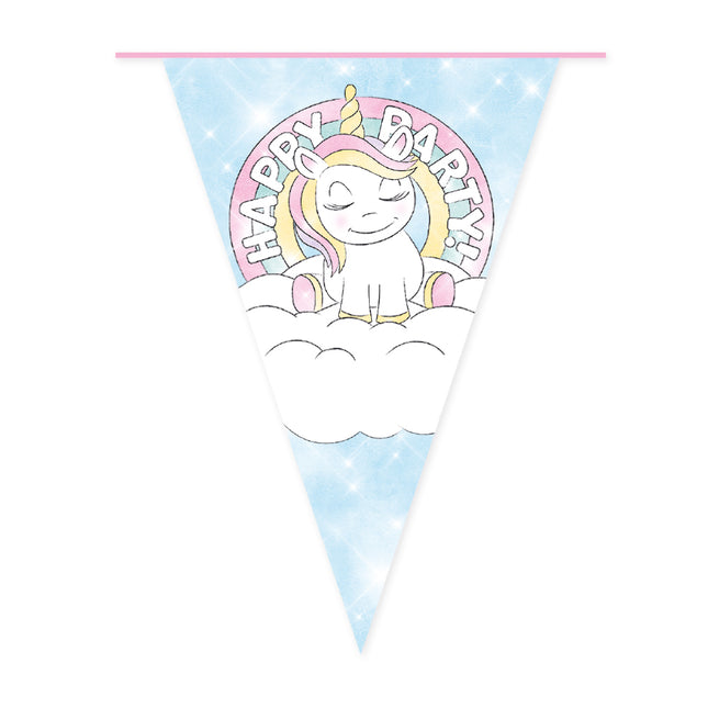 Unicorn-girland ”Happy Birthday”, 10 m