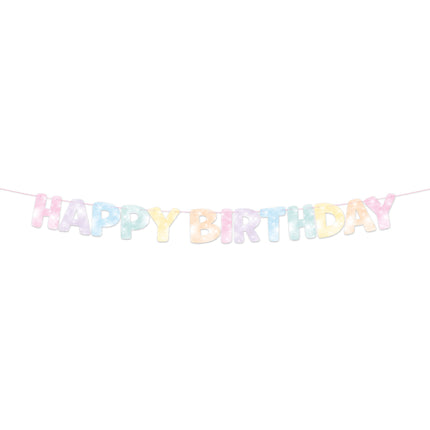 Unicorn bokstavsgirland ”Happy Birthday”, 3 m