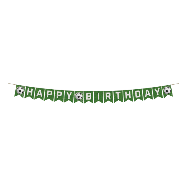 Voetbal Letterslinger Happy Birthday 6m