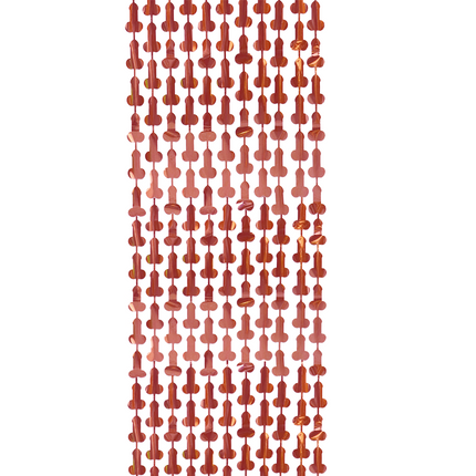 Penis-dörrförhänget, rött, 2 m