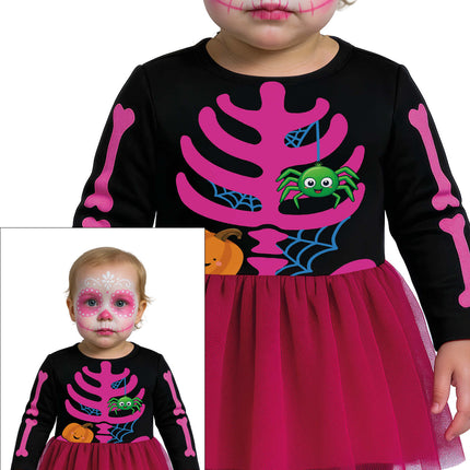 Halloween-kostym för bebisar – gulligt skelett