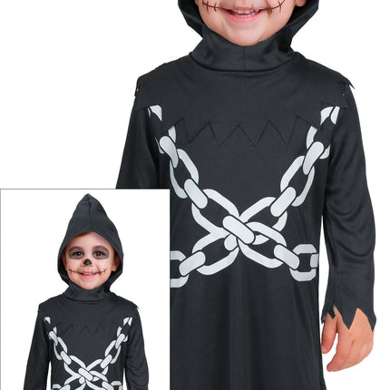 Halloween-kostym – svartvit halsband för spädbarn