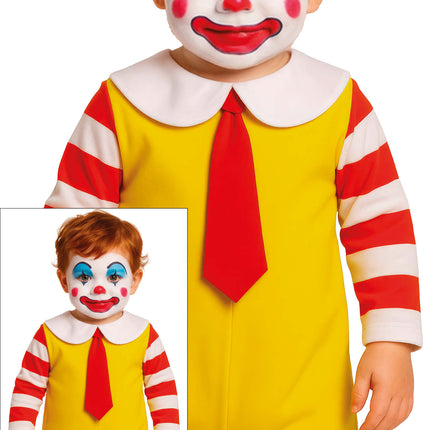 Halloween-dräkt för bebis – McDonald's-clown