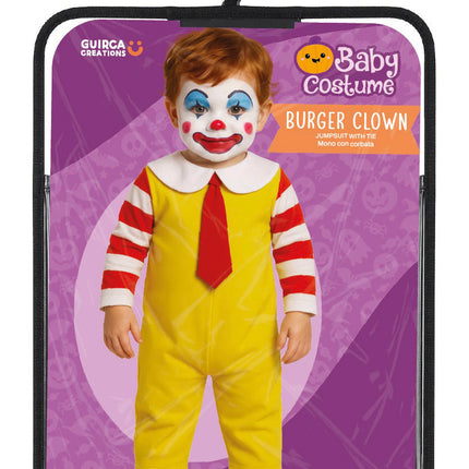 Halloween-dräkt för bebis – McDonald's-clown