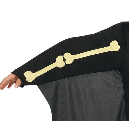 Halloween kostym barn fladdermus skelett