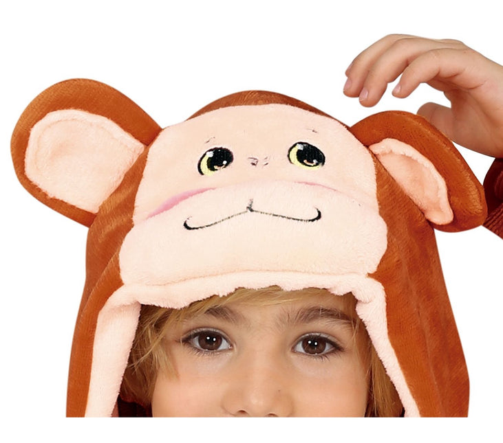 Monkey Onesie Barn Brun 5-6 år | 110-115cm