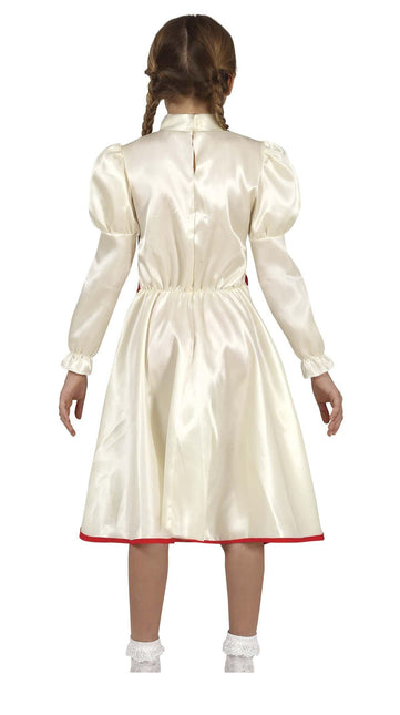 Annabelle Halloween Kostym Flicka Vit