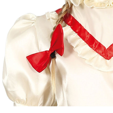 Annabelle Halloween Kostym Flicka Vit