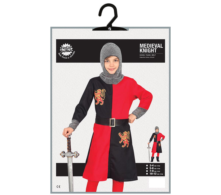 Riddare Kostym Pojke Medeltiden