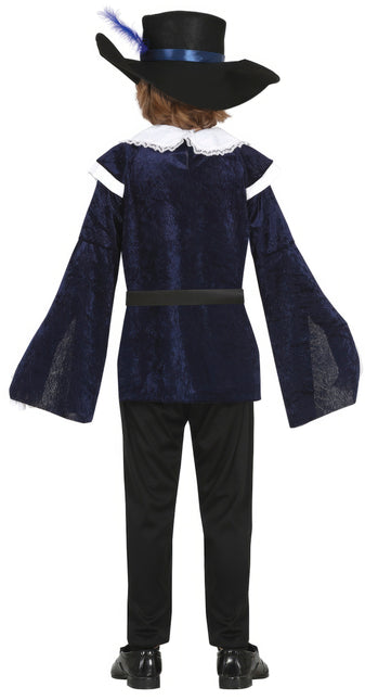 Musketör Kostym Pojke Blå