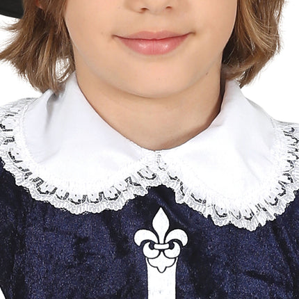 Musketör Kostym Pojke Blå