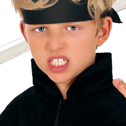 Ninja Dräkt Pojke Orange Svart