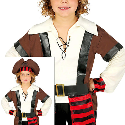 Piratdräkt Brun pojke