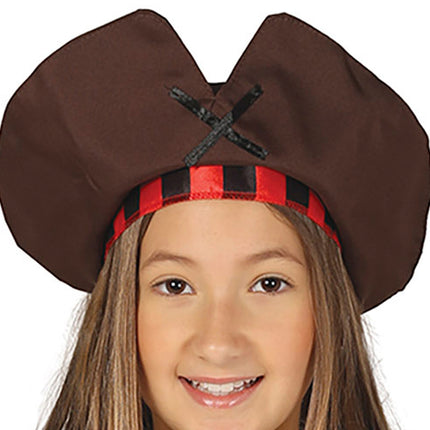 Piratdräkt Brun flicka