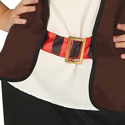 Piratdräkt Brun flicka