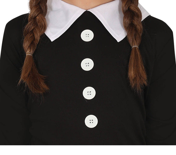 Onsdag Halloween Kostym Flicka