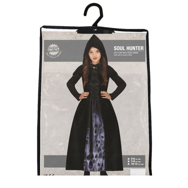 Spöke Halloween Kostym Flicka Svart