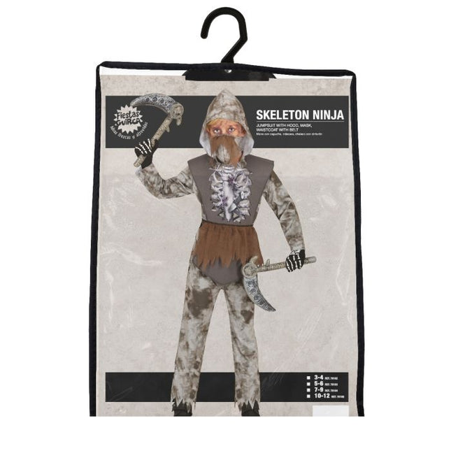 Ninja Dräkt Barn Grå