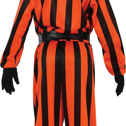 Halloween kostym barn Harlekin fånge