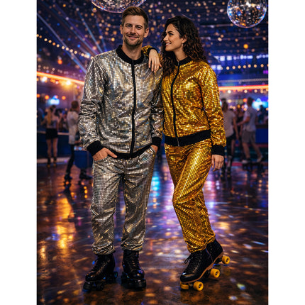 Träningsdräkt Disco Diamond Babe guld