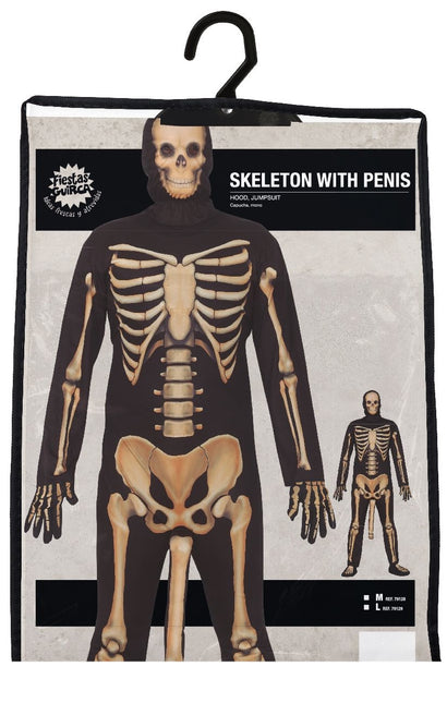 Skelett Halloween Kostym Män Med Penis