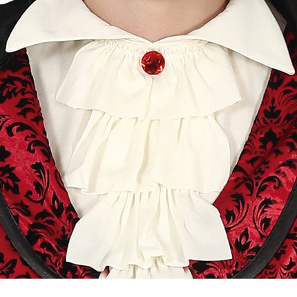 Vampyr Halloween Kostym Herr Röd Vit