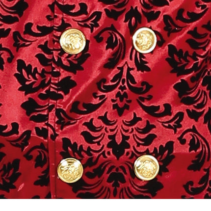 Vampyr Halloween Kostym Herr Röd Vit