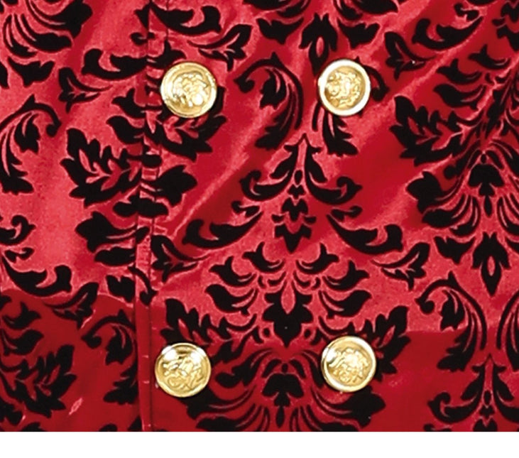 Vampyr Halloween Kostym Herr Röd Vit