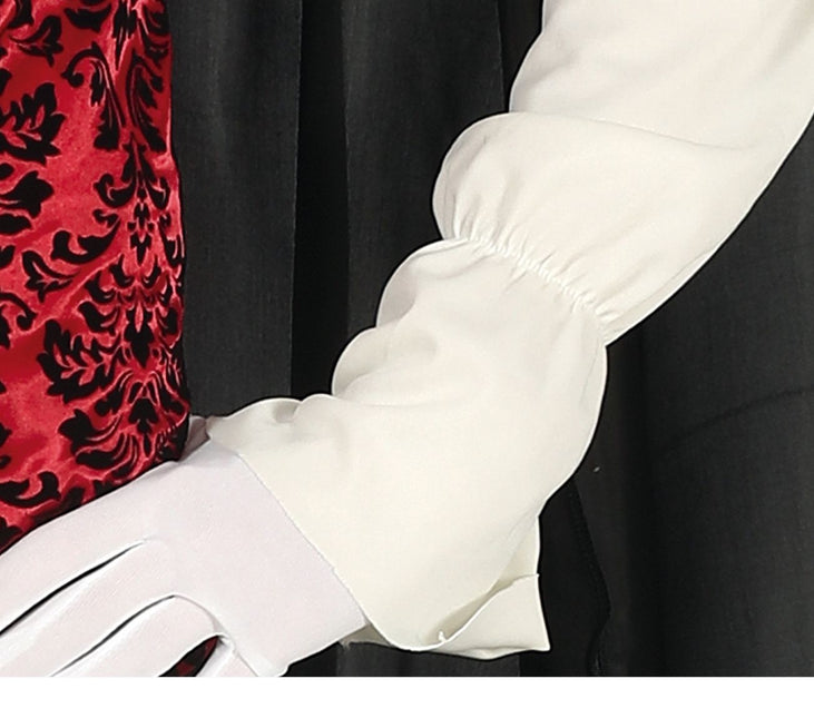 Vampyr Halloween Kostym Herr Röd Vit