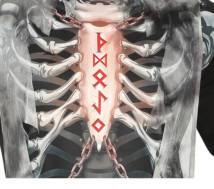 Skelett Halloween-dräkt Herr L