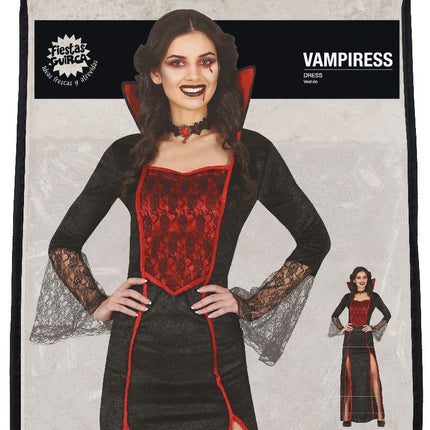 Vampyr Halloween Kostym Dam Röd