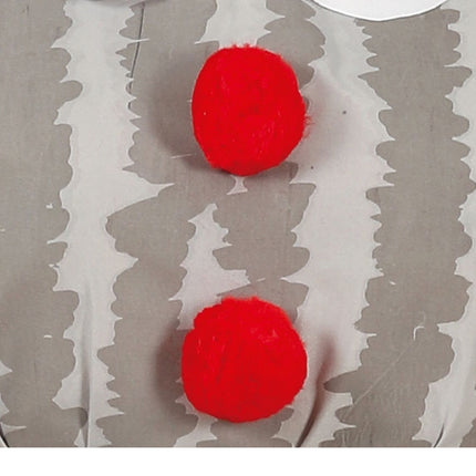 Skräck Clown Halloween Kostym Dam Grå